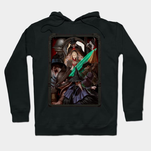 Bloodborne hunters Hoodie by Werupz